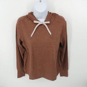 Members Mark Women's Brown Hooded Shirt XL NWT